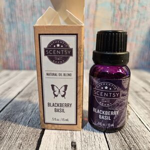 NEW Scentsy Blackberry Basil Natural Oil 15ml Diffuser Oil Blackberry Vanilla Ba